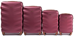 402, Luggage 4 sets (L,M,S,XS) Wings, Wine red