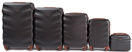 402, Комплект чемоданов 5 шт. (L,M,S,XS,BC) Wings, Черный