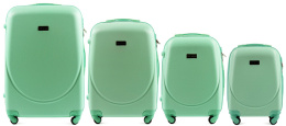 K310, Комплект чемоданов 4 шт. (L,M,S,XS) Wings, Светло-зеленый