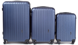 2011, Luggage 3 sets (L,M,S) Wings, Blue