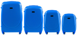 K310, Комплект чемоданов 4 шт. (L,M,S,XS) Wings, Средний-синий
