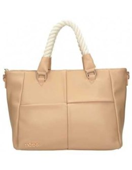 Shopper bag with a handle made of natural Nobo cord - beige