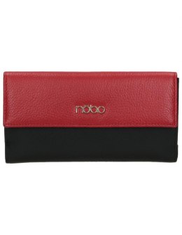 NOBO Classic Large Black and Red Large Wallet