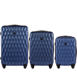 TD190-3 KPL, Комплект чемоданов 3 шт. (L,M,S) Wings, Королевский синий